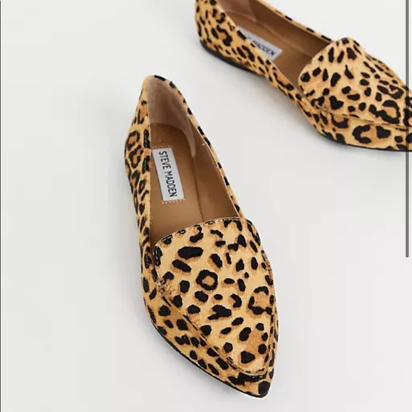 Steve Madden Shoes - Steve Madden Feathered Flat Leopard shoes Size 10